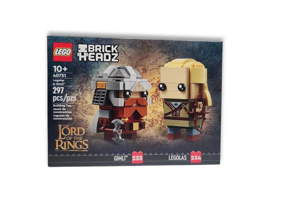 New Sealed Lego 40751 BrickHeadz Lord of the Rings Legolas & Gimli LOTR